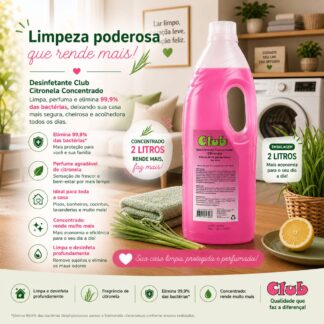 Desinfetante Concentrado Inibidor de Odor Club - 02 L