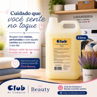 Amaciante de Roupas Club Lírios - 05 L
